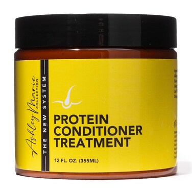 The Hair Diagram - Ashley Marie Protein Conditioner Treatment - Natural Strengthening Conditioner Enriched with Argan Oil &amp; Hydrolyzed Wheat Protein - Color Safe - Paraben &amp; Sulfate Free - 12oz