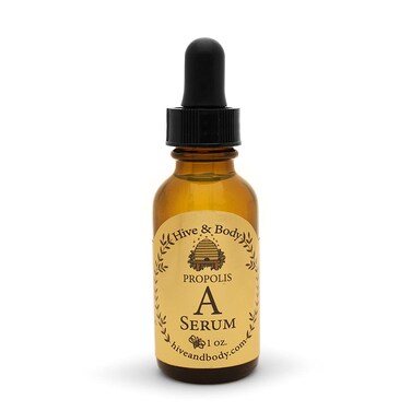Hive &amp; Body Vitamin A Facial Serum with Royal Jelly, Jojoba Oil, Propolis, Argan Oil and Carrot Seed Oil, Locally Sourced by California Family Owned Bee Farmers with All Natural Ingredients 1 fl oz