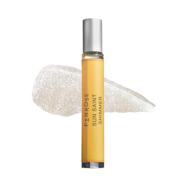 PINROSE Perfumes Sun Saint Shimmer Fragrance - Notes of Lime, Sea Salt, Sun-warmed Coconut Wood, Eucalyptus, Sandalwood and Cashmere Musk.