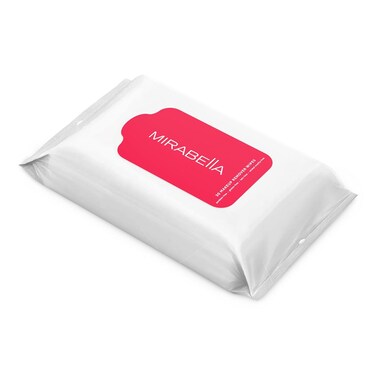 Mirabella Makeup Remover Wipes, Alcohol-Free Travel Face Wipes for Women - Facial Cleansing Wipes for Make Up &amp; Dirt with Aloe Vera &amp; Micellar Water for Clean, Refreshed Skin - Fragrance-Free
