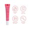 p&uuml;rlisse Blush Glow Lip and Cheek Tint - Blush Stick for Cheeks and Lips with Vitamin E &amp; Hyaluronic Acid - Hydrating &amp; Buildable 2-in-1 Cream Blush Stick - Vivid Coral (.28 oz)