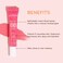 p&uuml;rlisse Blush Glow Lip and Cheek Tint - Blush Stick for Cheeks and Lips with Vitamin E &amp; Hyaluronic Acid - Hydrating &amp; Buildable 2-in-1 Cream Blush Stick - Vivid Coral (.28 oz)