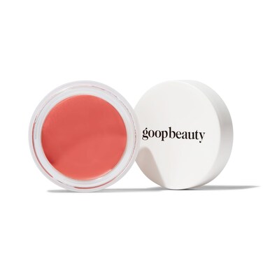 goop Beauty Cream Blush   Sheer Pop of Color for Lips &amp; Cheeks   Vitamin C, Vitamin E &amp; Safflower Oil   Natural Makeup for Glowing Skin   0.5 oz   Slipper - Creamy Peach