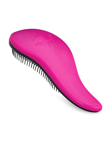 Curly Girl Breeze Thru Detangling Brush   Hair Detangler Hairbrush for Adults &amp; Kids   Gets Rid of Tangles &amp; Knots in Natural, Curly, Straight, Wet or Dry Hair (Purple)