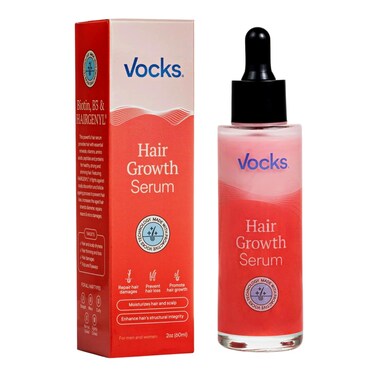 Vocks Hair growth serum for woman and men - Anti Thinning and Hair Loss Treatment - Hair regrowth Treatment &ndash; 2oz (One Month Supply)