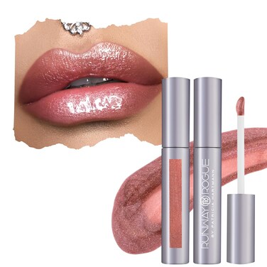 Runway Rogue Classic Lip Gloss, Golden-Rose Semi-Sheer Hydrating Lip Gloss, &lsquo;Chameleon&rsquo;