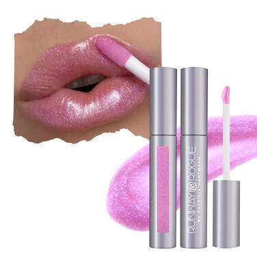 Runway Rogue Classic Lip Gloss, Pale-Purple Sheer Iridescent Hydrating Lip Gloss, &lsquo;Purple Haze&rsquo;