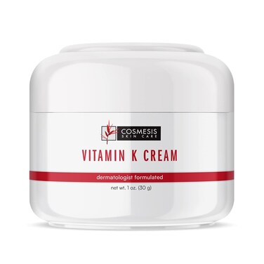 Vitamin K Cream with Anti-Oxidant Tea Blend   Reduce Redness and Discoloration   1 oz. (28g)   Cosmesis