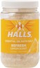 Halls Refresh Menthol with 100% Pure Essential Oils Aromatherapy Bath Salts, 16 oz, Eucalyptus, Menthol and Lemon Scent