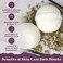 Purple Canyon Bath to Bed Natural Bath Bombs   Relaxing Sleep Support with Magnesium   Chamomile and Vanilla Scented Handmade Bath Bombs Set