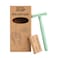 Women's Double Edge Safety Razor (Sea Green) Eco-Friendly Includes 10 Razor Blades