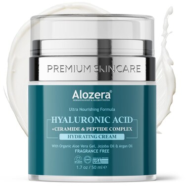 Hyaluronic Acid Moisturizer Face Cream &ndash; Deep Hydration for Dry Skin, Long-Lasting Moisture, Skin Barrier Support, Ultra-Nourishing Formula for Daily Use, Made in the USA, 1.7 oz.