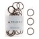 Heliums Small Hair Ties - Dark Brown - No Damage Mini 1 Inch Reusable 2mm Elastics for Thin Hair and Kids, Neutral Ponytail Holders - 48 Count