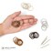 Heliums Small Hair Ties - Light Blonde - No Damage Mini 1 Inch Reusable 2mm Elastics for Thin Hair and Kids, Neutral Ponytail Holders - 48 Count