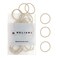 Heliums Small Hair Ties - Light Blonde - No Damage Mini 1 Inch Reusable 2mm Elastics for Thin Hair and Kids, Neutral Ponytail Holders - 48 Count