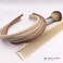 Heliums Thin Headbands For Women - 8mm Skinny Headband, 4 Count, Comfortable Narrow Hair Bands Blend with Hair Color (Dark Blonde, Sandy, Beige and Ash Blonde)