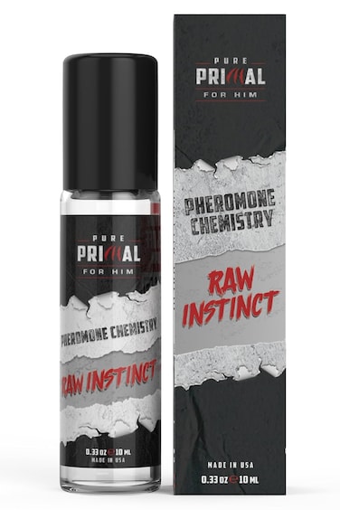 Raw Instinct - Pheromone Cologne for Men: Attract Women with Long-Lasting Pure Pheromones - 0.34 oz (10 mL)