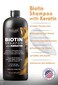 Biotin Shampoo with Keratin - Advanced Anti-Thinning, Hair Growth &amp; Repair Formula - Soothes Scalp, with Tea Tree Oil &amp; DHT Blockers - Strong, Healthy Hair for Men &amp; Women - 16 fl oz