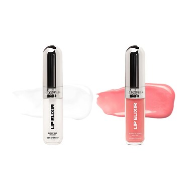 Sacheu Lip Elixir Nourishing Lip Glaze, Lip Tint Gloss. Moisturizing Lip Gloss for Women. Hydrating and Plumping Lip Gloss Enriched with Lip Oils. Smooth Lip Shine Finish, Clear and Sheer Pink