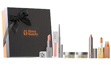 Rinna Beauty Lip Care Kit - Lisa Essentials Bundle - Hydrating Lip Mask, Lip Exfoliator Scrub, Lip Gloss, Lipstick, Lip Liner, Lip Crayon, Lip Plumper Oil- Vegan, Cruelty &amp; Paraben-Free (Pack of 7)