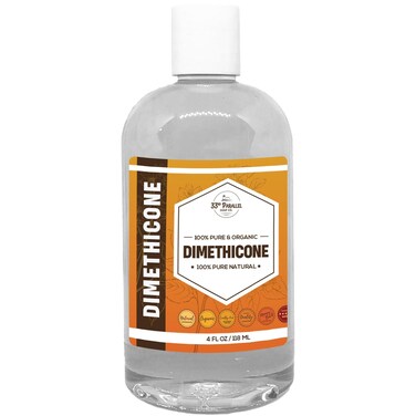 33rd Parallel   DIMETHICONE Oil (4 oz) 100% Pure, Cosmetic Grade   Widely Used in Moisturizers, Lotions, Primers, Foundations, Hair Products, Sunscreen, Wound Care   4 Ounces