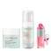 Evereden Happy Kids Skin &amp; Lips Routine - Multi-Vitamin Face Wash &amp; Face Cream Melon &amp; Tinted Lip Oil Sakura Pink Set - Clean &amp; Vegan Skin Care for Kids 3+ - Moisturizing, Nourishing, &amp; Protective