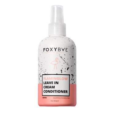 FoxyBae Leave In Conditioner Spray - with Biotin - Hair Detangler for Dryness &amp; Damage - Hydrating, Conditioning, Detangling - Flaminglow - 8 Fl Oz
