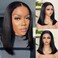 13x4 Lace Front Wigs Human Hair Pre Plucked 12 Inch HD Lace Front Wigs Human Hair Natural Color 180% Density Glueless Wig 100% Virgin Human Hair with Baby Hair for Women