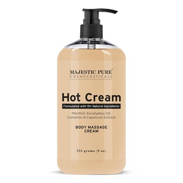 Majestic Pure Hot Cream   Cream for Body, Anti Cellulite Cream for Thighs and Butt   Moisturizing Sweat Cream for Women &amp; Men   9 Oz