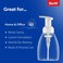 Bar5F 2-Pack Foaming Pump Bottle for Dr. Bronner's Castile Soap and All Generic Concentrated or Regular Soaps, Crystal Clear, 8.5-Ounce