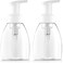 Bar5F 2-Pack Foaming Pump Bottle for Dr. Bronner's Castile Soap and All Generic Concentrated or Regular Soaps, Crystal Clear, 8.5-Ounce