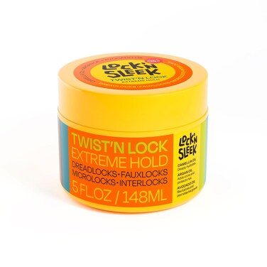 LOCK'N SLEEK Twist'N Lock Gel, Extreme Hold Re-twists Gel for Dreadlocks, Faux Locs, Interlocks, Microlocks, Flake Free 5oz
