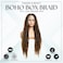 PIB 32'' Full Lace Bohemian Box Braid Wig - Knotless Braided Wigs for Black Women - Synthetic Braided Wig with Natural Baby Hair - Off Black and Brown #1B30