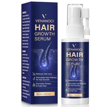 VENANOCI Hair Growth Serum Spray: with Rosemary, Biotin, Batana Oil &amp; Rice Water &ndash; Natural Anti-Hair Loss Treatment for Thinning Hair &ndash; Promotes Thicker, Fuller Hair for Women &amp; Men &ndash; All Hair Types