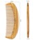 Onedor Handmade 100% Natural Green Sandalwood Hair Combs - Anti-Static Sandalwood Scent Natural Hair Detangler Wooden Comb (Oval Fine Tooth)