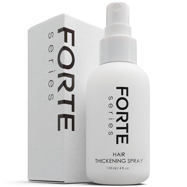 Hair Thickening Spray by Forte Series   Men's Hair Volume Spray   Hair Volumizer with Biotin Peptide Complex   Pre-Styler Hair Thickener, Volumizer, and Spray Texture Pump, (4 oz)