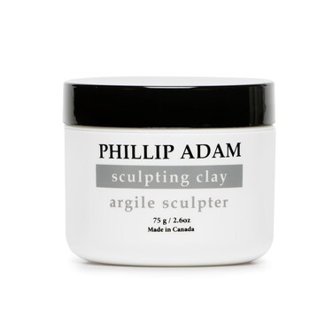 Phillip Adam Sculpting Hair Clay for Strong Hold and Matte Finish - With Bentonite Clay and Natural Beeswax - All Natural Based - 2.6 Ounce
