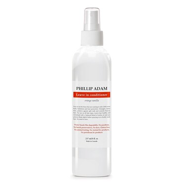 Phillip Adam Orange Vanilla Leave In Conditioner For All Types of Hair - Hydrates, Detangles &amp; Reduces Frizz - All Natural Based Ingredients - 8 fl. oz