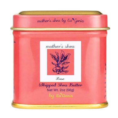 Mother's Shea Whipped Shea Butter (Rose, 2 Oz Tins - Set of 3) 100% Pure Raw Unrefined African Shea - Organic, Sustainably-Sourced Ingredients - Natural Skin &amp; Hair Care