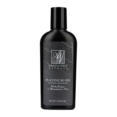 Platinum Dark Tanning Oil - Organic Suntan Lotion with Bronzer for Outdoors &amp; Massages - Rose Hips &amp; Aloe - 6 Oz