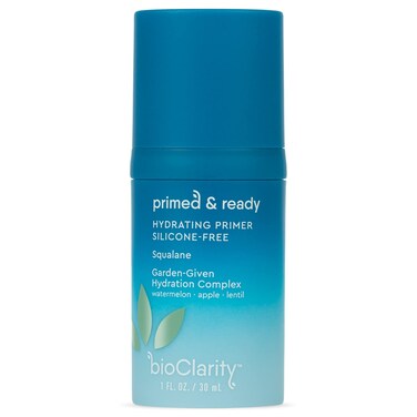 BioClarity Silicone-Free Moisturizing Primer, 100% Vegan, Non-Toxic, Doubles as Everyday Moisturizer, With Squalane, Vitamin E, Lentil &amp; Watermelon, Lightweight Hydrating Formula, 1 fl. oz.
