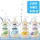 Zatik Naturals - Liquid Hand Soap, Unscented, Moisturizing Handwash, 12 fl oz (Pack of 6)