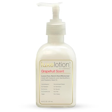 Non Greasy Hyaluronic Acid Moisturizer for Face, Neck &amp; Hands &ndash; Grapefruit-Scented Hyaluronic Acid Body Lotion - Anti Aging, Silicone Free, No Fillers - Organic &amp; Plant Based Non Toxic Lotion