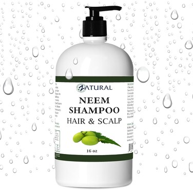Zatural - Naked Neem - Neem Shampoo, Natural Soothing Scalp Shampoo (16oz Shampoo)