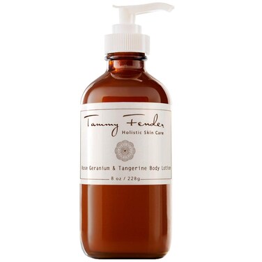 TAMMY FENDER - Natural Rose Geranium + Tangerine Body Lotion   Organic, Cruelty-Free, Non-Toxic   Luxe, Nourishing, Hydrating, + Naturally Scented (8 oz   228 g)