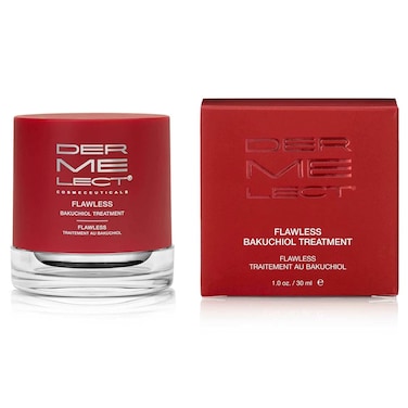 Dermelect Flawless Bakuchiol Treatment- Sensitive Skin Moisturizer, Phyto Retinol, Natural Retinol Alternative, Gentle, Vegan, Gluten Free, For Fine Lines &amp; Wrinkles, Dryness, Sun Damaged Skin 1 oz