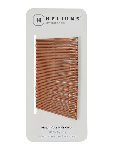 Heliums Bobby Pins - Ginger - 2 Inch Wavy Hair Pins, Color Matched for Strawberry Blonde Redheads, 48 Count