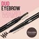 Skone Cosmetics The Original Brow Wand Eyebrow Pencil with Brush - Dual-Sided Retractable Waterproof Long-Lasting Brown Eye Brow Pencils for Women with Sleek Eyebrows - Chocolate for Brunettes