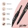 Skone Cosmetics The Original Brow Wand Eyebrow Pencil with Brush - Dual-Sided Retractable Waterproof Long-Lasting Brown Eye Brow Pencils for Women with Sleek Eyebrows - Chocolate for Brunettes