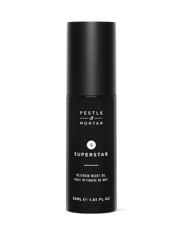 Pestle &amp; Mortar Superstar 2% Retinoid Night Oil, Overnight Face Serum, Anti Aging, Reduces Wrinkles &amp; Fine Lines with Vitamin E, Vitamin C and organic oil 1 Fl Oz
